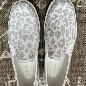 COPY - Cole Haan white leopard print slip on sneakers. Woman’s size 10, never w…